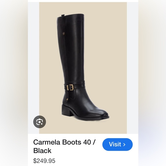 NIB Carmela Tall Black Leather Boots - Picture 2 of 10